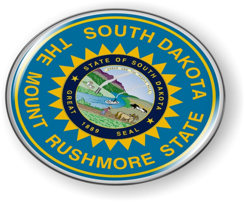 South Dakota - State Flag Emblem